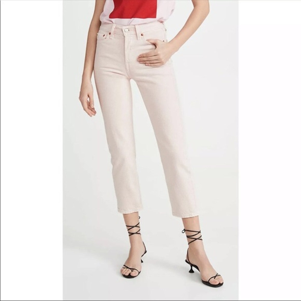 Levi’s Wedgie Straight Slacker Pink Acid Jeans